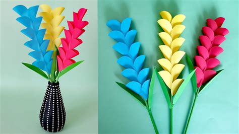 renkli kağıttan çiçek yapımı